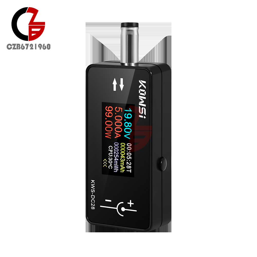 DC5.5*2.5 Interface Current Voltage Power Meter Tester Digital LCD Display Meter
