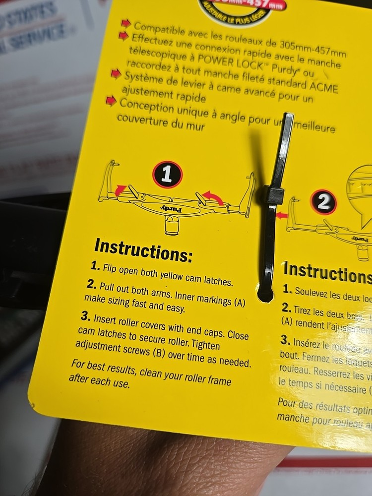 Purdy 12 in - 18 in Adjustable Paint Roller Frame - 14A753018