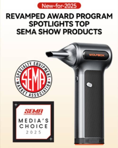 WOLFBOX MF200 Compressed Air Duster Mini Blower with Removable Battery&4 Nozzles