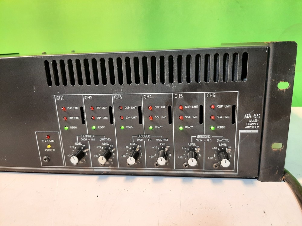 RANE MA 6S Bridgeable Pro Audiophile Multi-Channel Amplifier