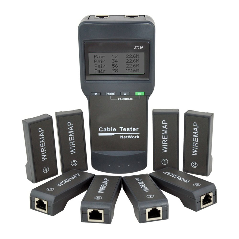 NOYAFA NF-8108M NetWork Lan Cable Tester Wire length Tester 8 Remote Units