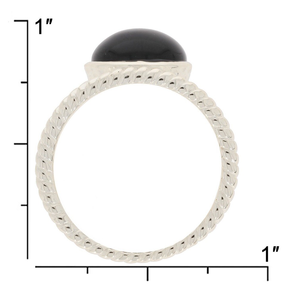 Sterling Silver Semi Mount Ring Setting Round RD 10X10mm Cabochon