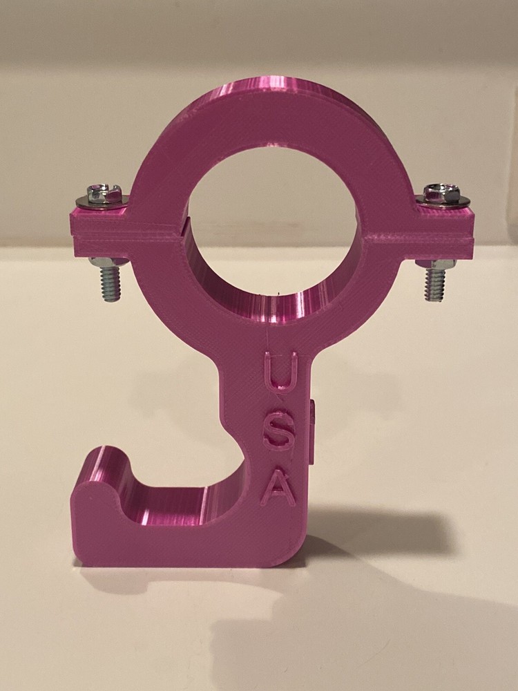 3D Printed Steering Wheel/Helmet Hooks PINK