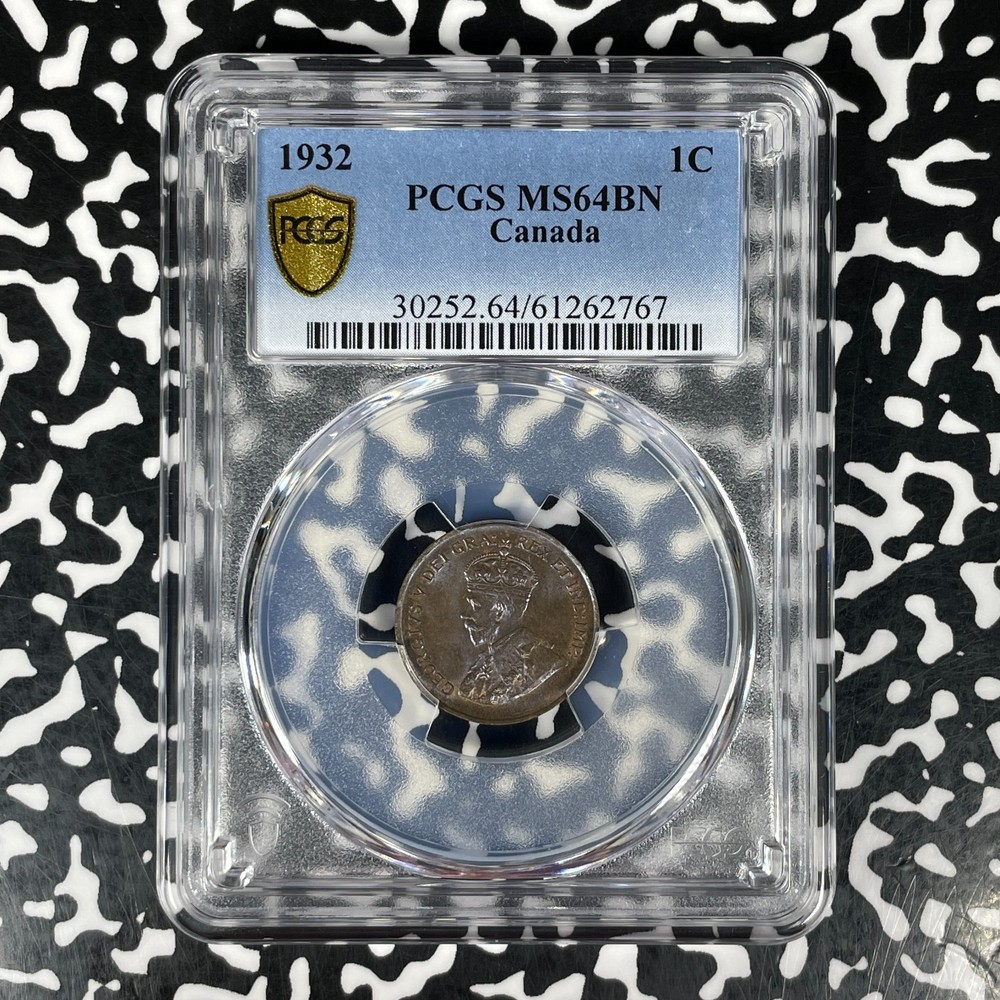1932 Canada Small Cent PCGS MS64BN Lot#G1173 Choice UNC!