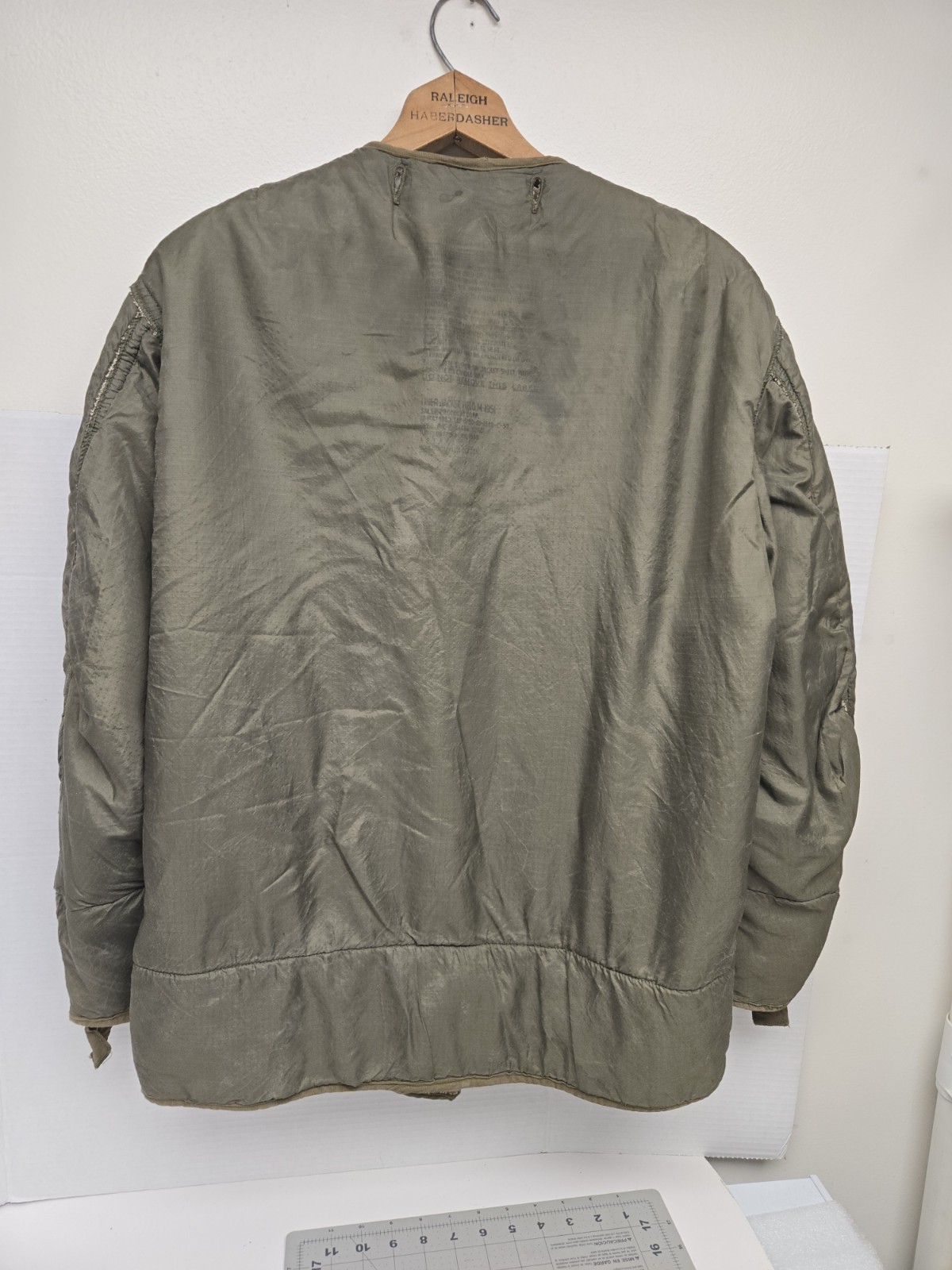 US Army M-1951 Field Jacket Liner M51 Korean War Vietnam OD Wool Pile Military