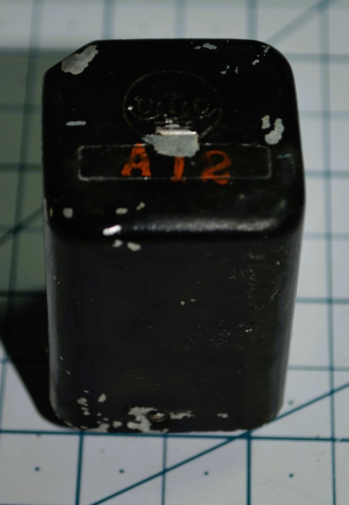Vintage UTC A-12 Early Black Input Transformer A12