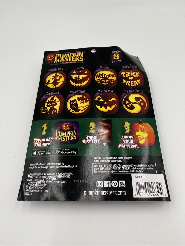 Pumpkin Masters All In One Pumpkin Carving Kit 12 Pc Tools And Pattern Book Set
