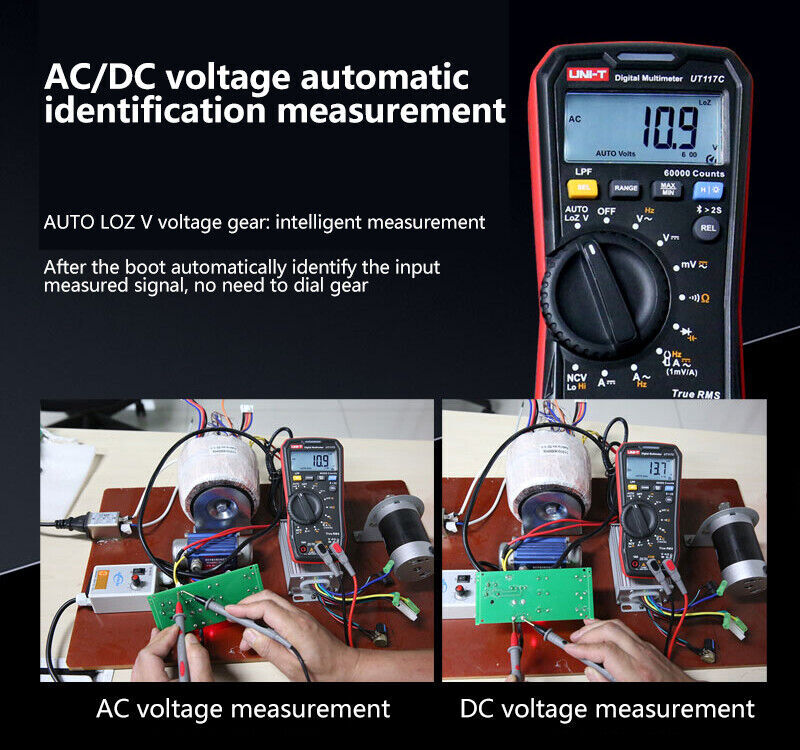UNI-T UT117C Bluetooth Digital Multimeter True RMS UTCS06A 400A Current Clamp