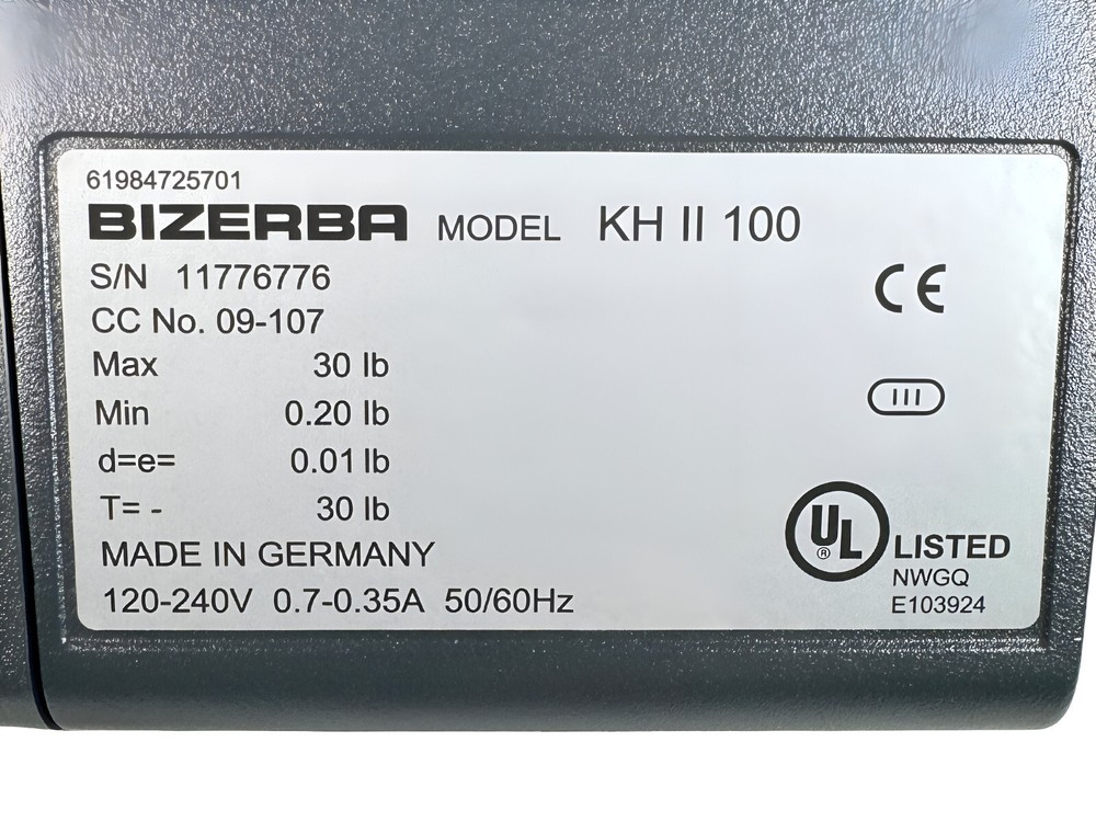 Bizerba Top Cover for KH II 100 Counter Top PC Scale