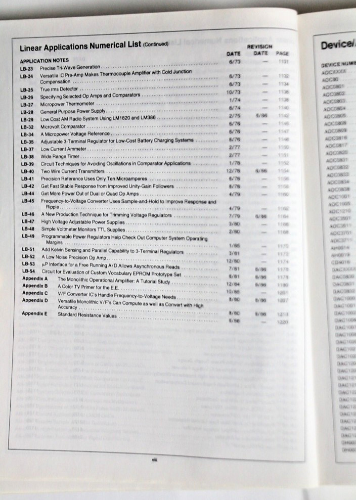 National Semiconductor 1986 Linear Applications Handbook #9cz