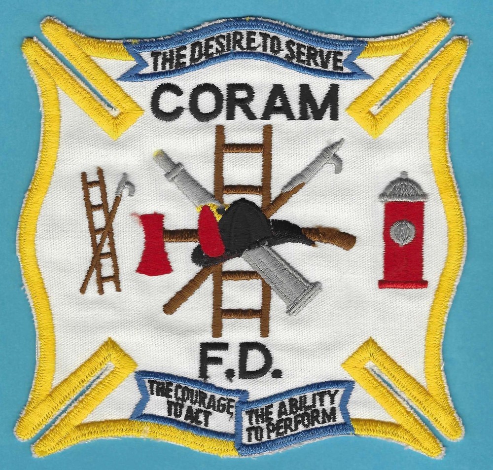 LARGE CORAM NEW YORK FIRE RESCUE PATCH