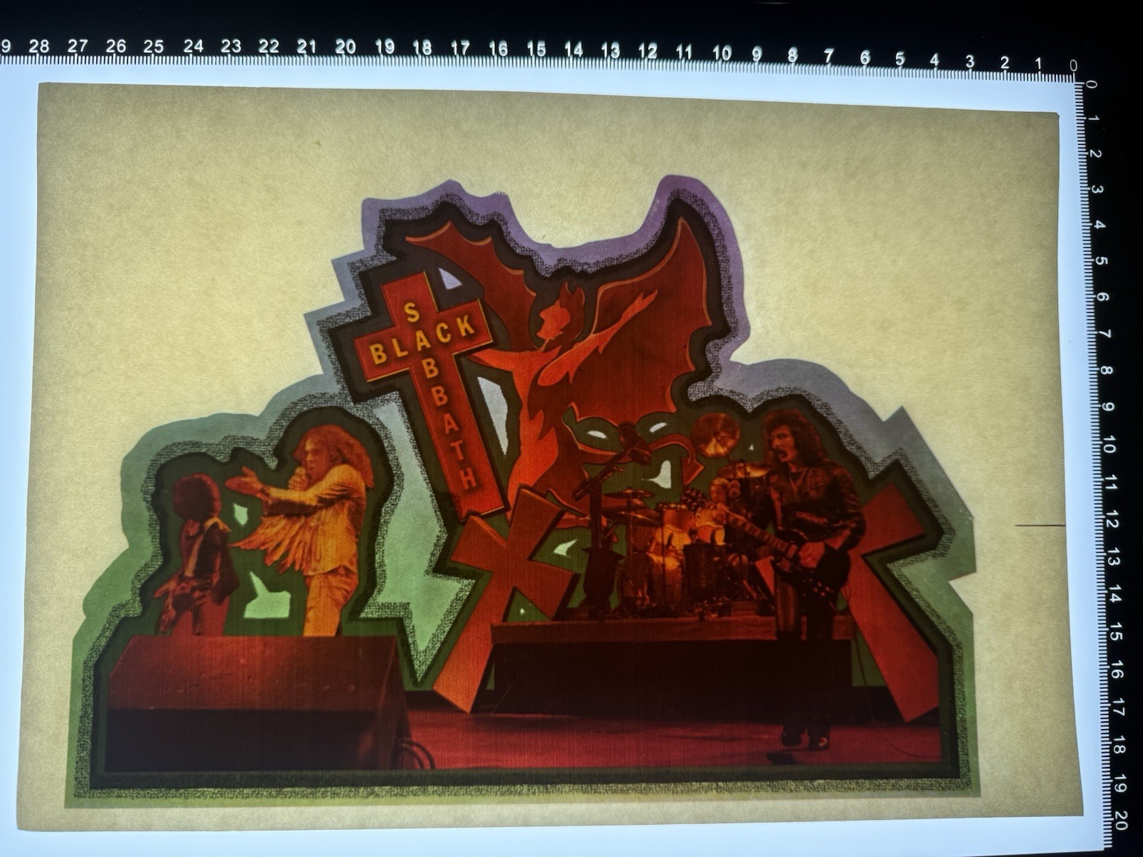 Black Sabbath DIO Ozzy Osbourne Concert Vintage Heat Transfer Iron On Original