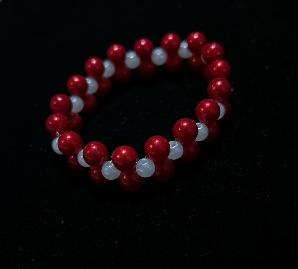 Handmade beautiful unique beaded Elastic bracelet