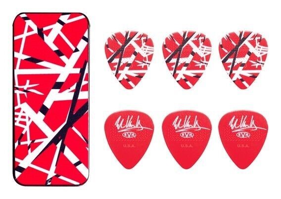 Eddie Van Halen Guitar Picks EVH Frankenstein Max Grip Pick Tin Collectible