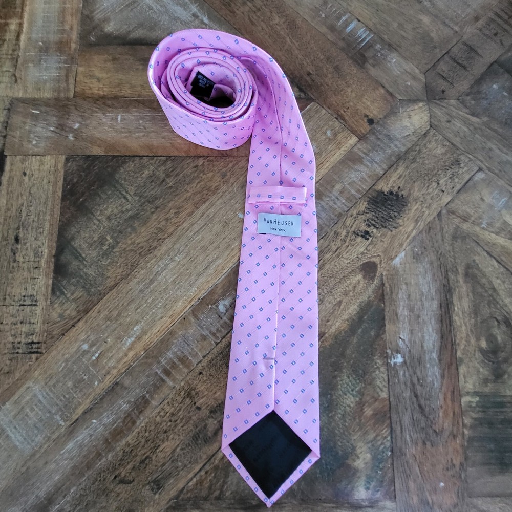 Van Heusen Mens Pink Tie