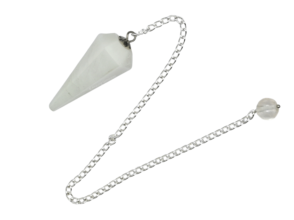 Snow Quartz Dowsing Crystal Pendulum