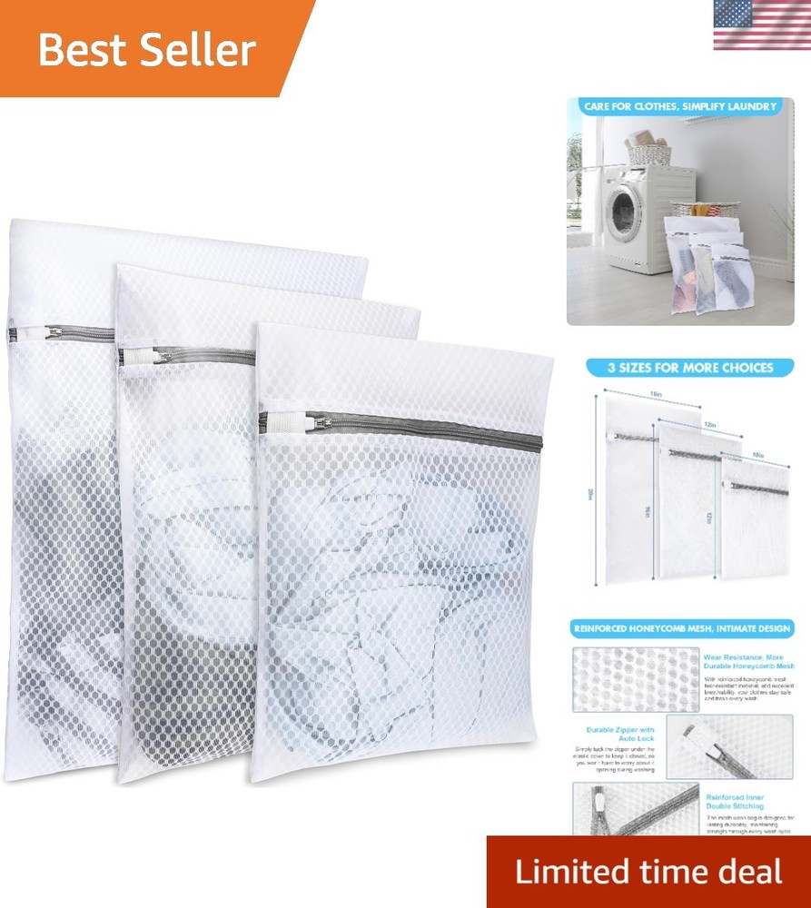 Delicate Care Mesh Laundry Bag Set - Efficient Washing and Storage Solution