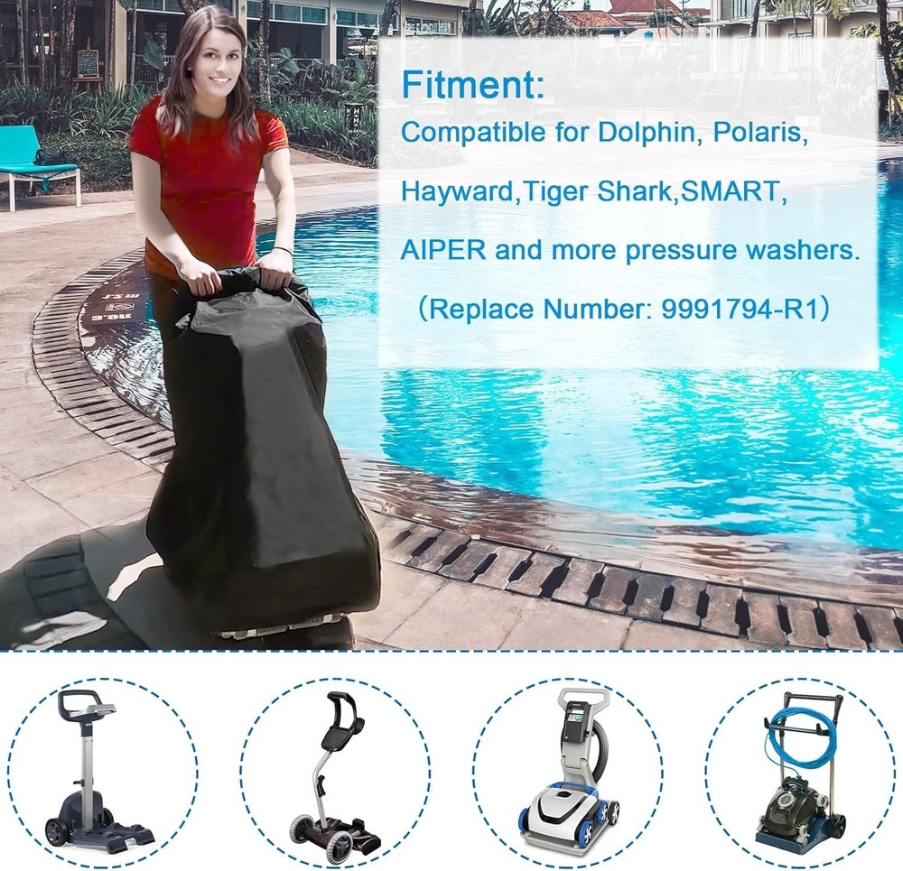 Robotic Pool Caddy Cover Pool Cleaner Cover Compatible for Universal Classic ...