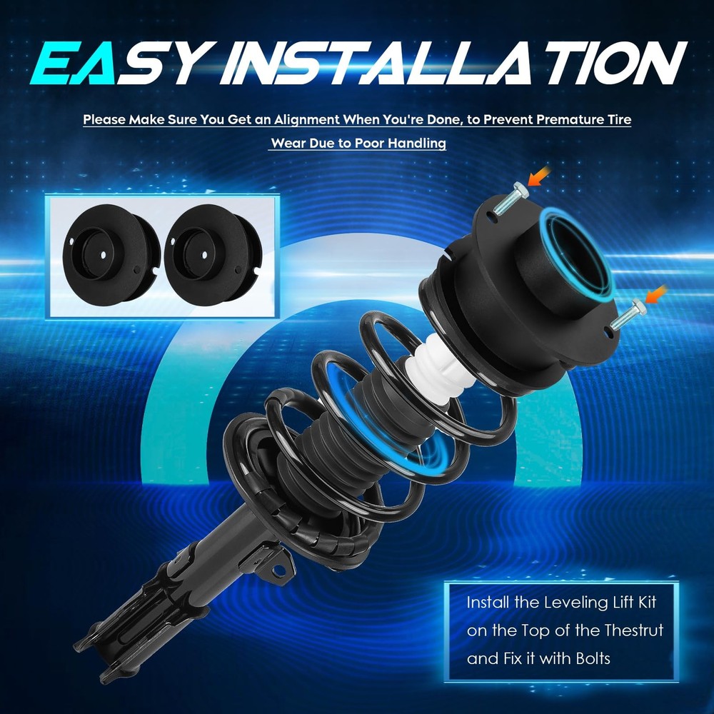 2" Front Leveling Lift Kit Compatible with 2014-2020 Ram Height