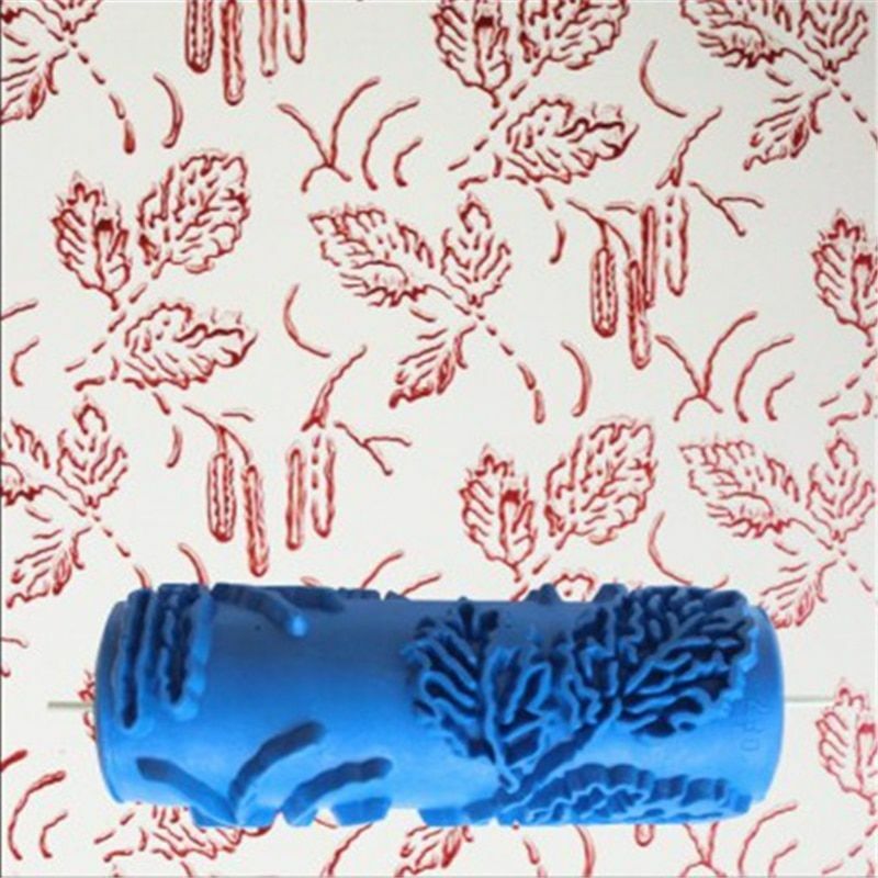 5inch Embossed Paint Roller Wall Texture l Brush Floral Pattern Decoration