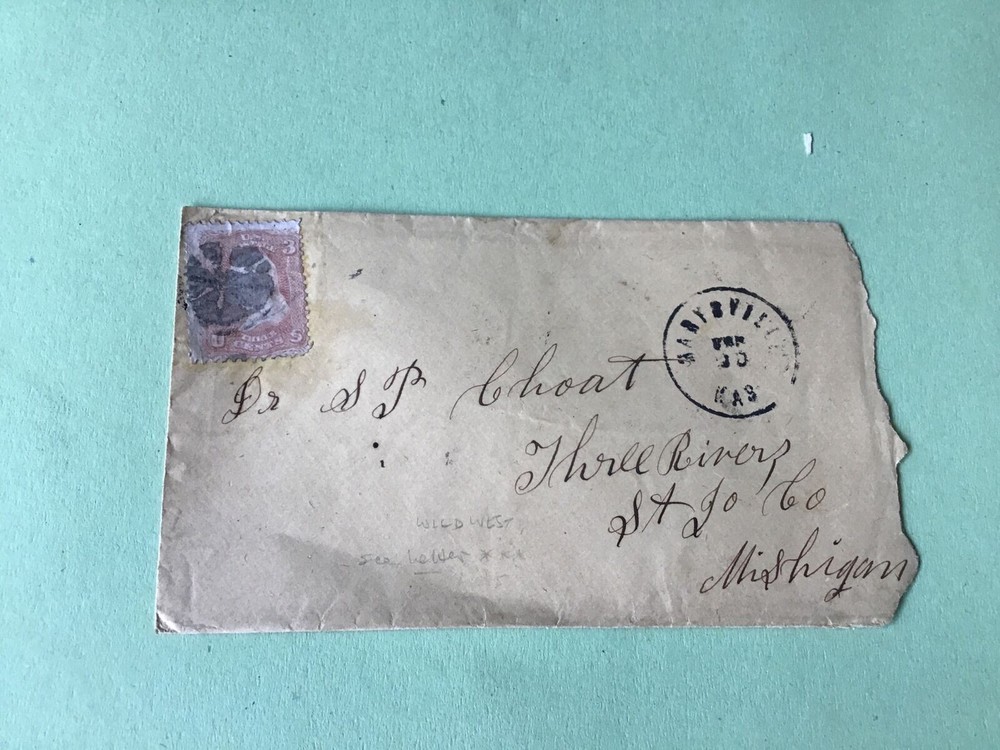 Original American  Wild west Postal cover  Ref R32581