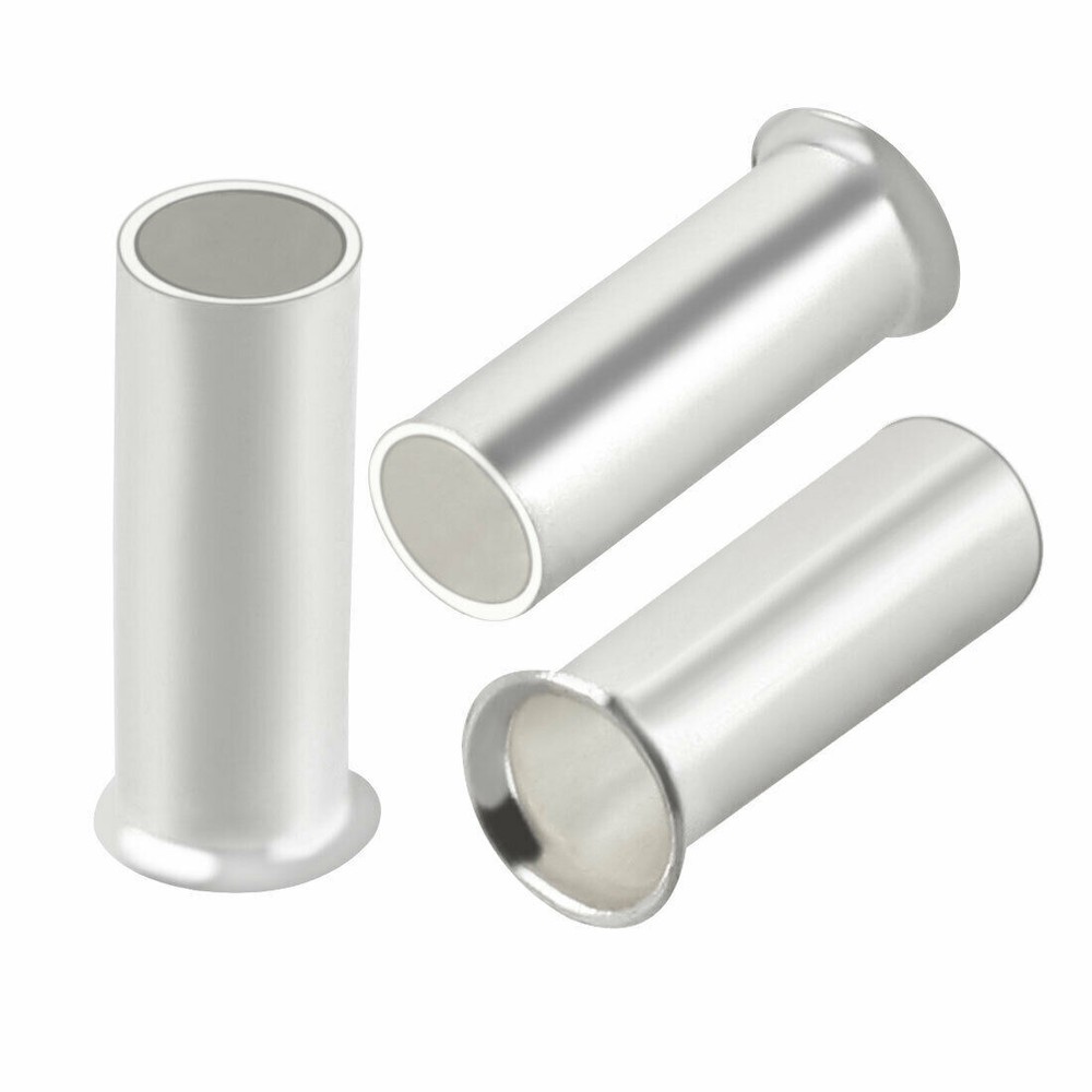 300Pcs EN2508 Tin Plating Non-Insulated Wire Ferrule Terminal Copper Connector #