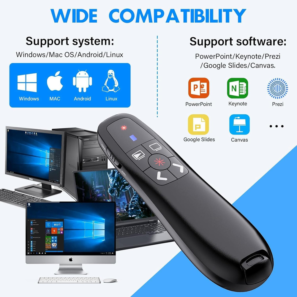 Presentation Clickers Wireless Presenter Remotes for Powerpoint, Powerpoint Clic
