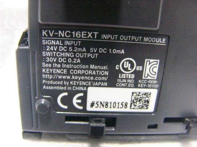 KEYENCE PLC KV-NC16EXT IO USED