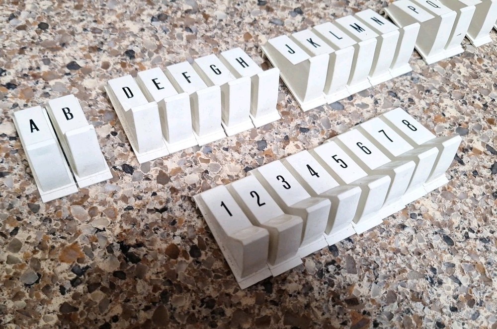Unknown Jukebox Selection Buttons White Plastic