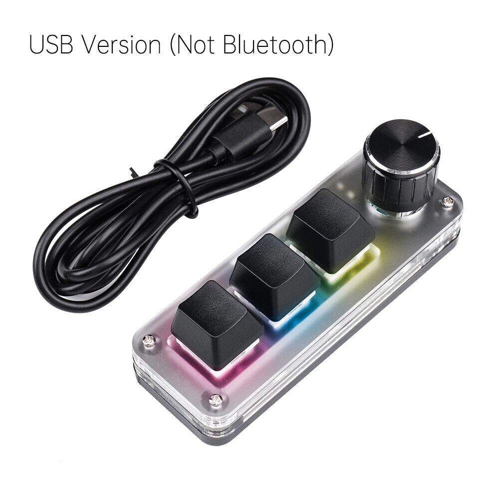 Gaming Keypad Mechanical Macropad Programming Macro Custom Knob Keyboard