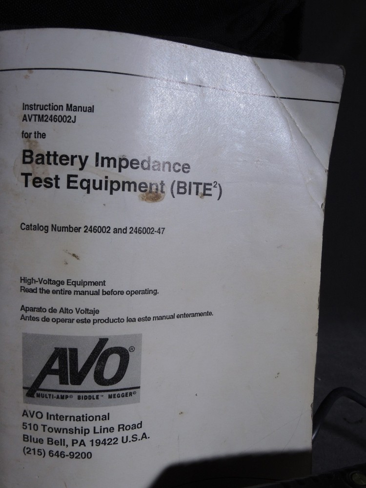 Biddle BITE Battery Charger Fluke Current Probe Duplex Helical Spring Point Lead