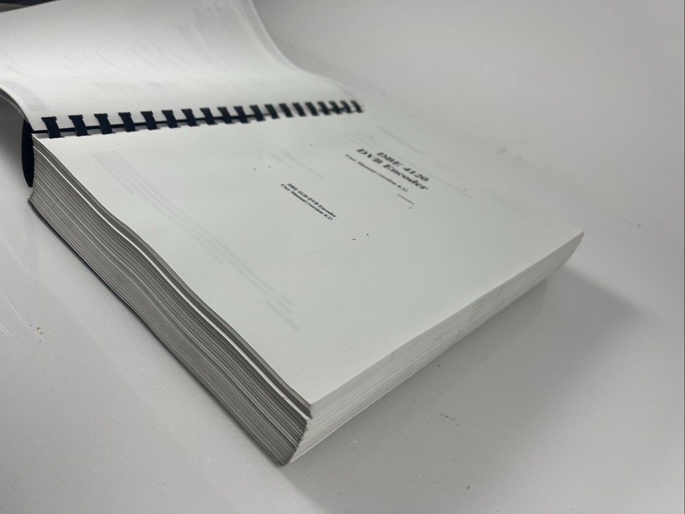 THOMSON MPEG 2 DBE 4120 DVB Encoder Guide Manual Instructions
