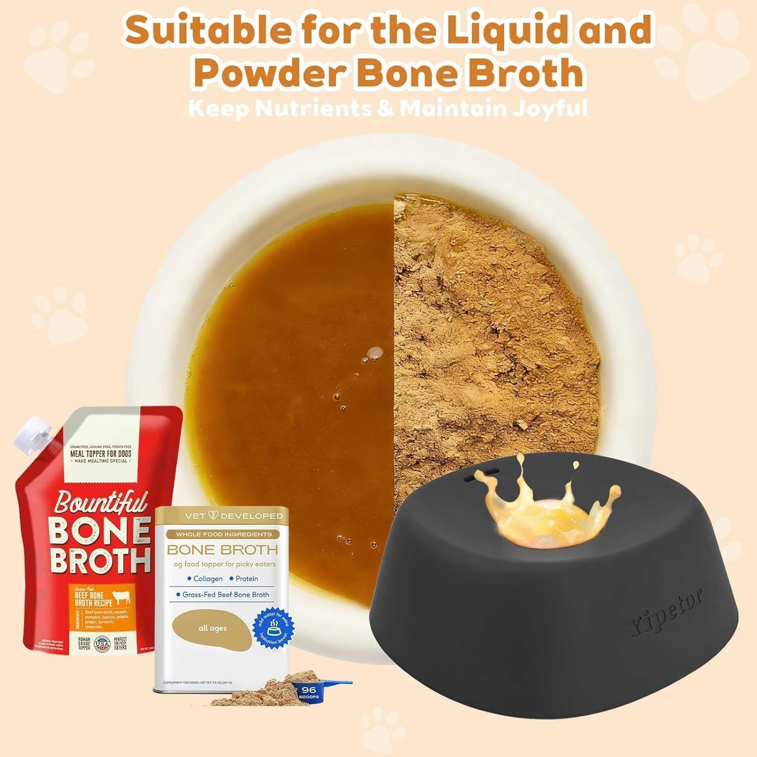 Anti-Choking Slow Feeder Dog Bowl Non-Slip 3/4 Cup - Lick Toy for Liquid Treats