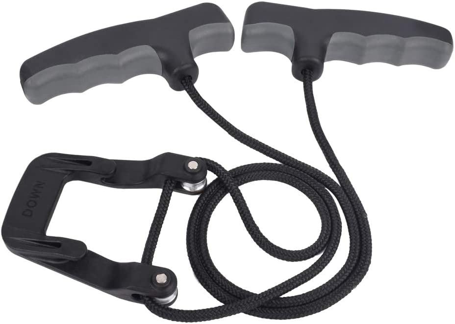 Compound Bow Crossbow Rope Cocking Device Pull Aid 4-Finger Silicone Wrapped Ha