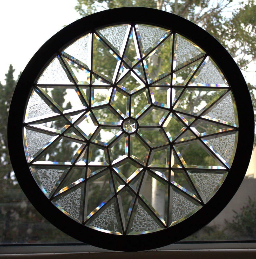 beveled glass window