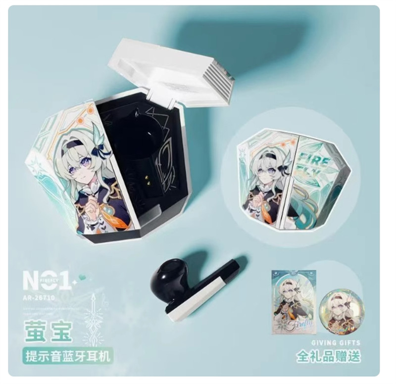 Honkai: Star Rail Firefly Theme Student Headset Wireless Bluetooth Collection