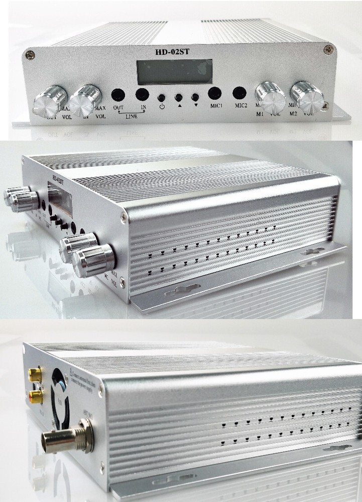 20W FM transmitter stereo PLL broadcast radio station +Range Max Antenna +Power