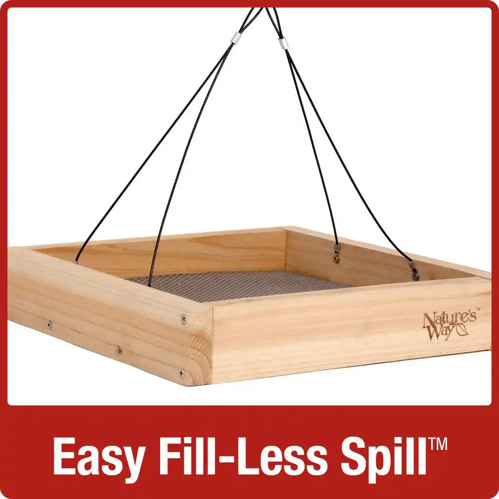 Cedar-Tray Bird Feeder-Single PACK