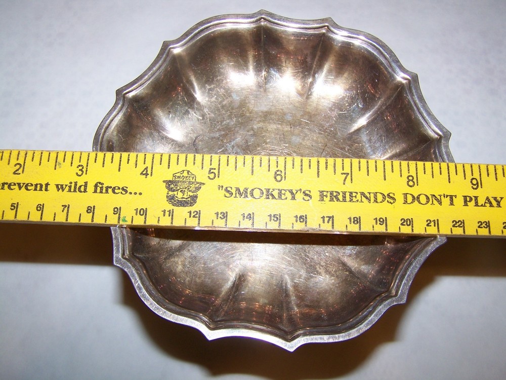 Chippendale International Silver Co Compote Candy/nut Dish Footed Silver plated