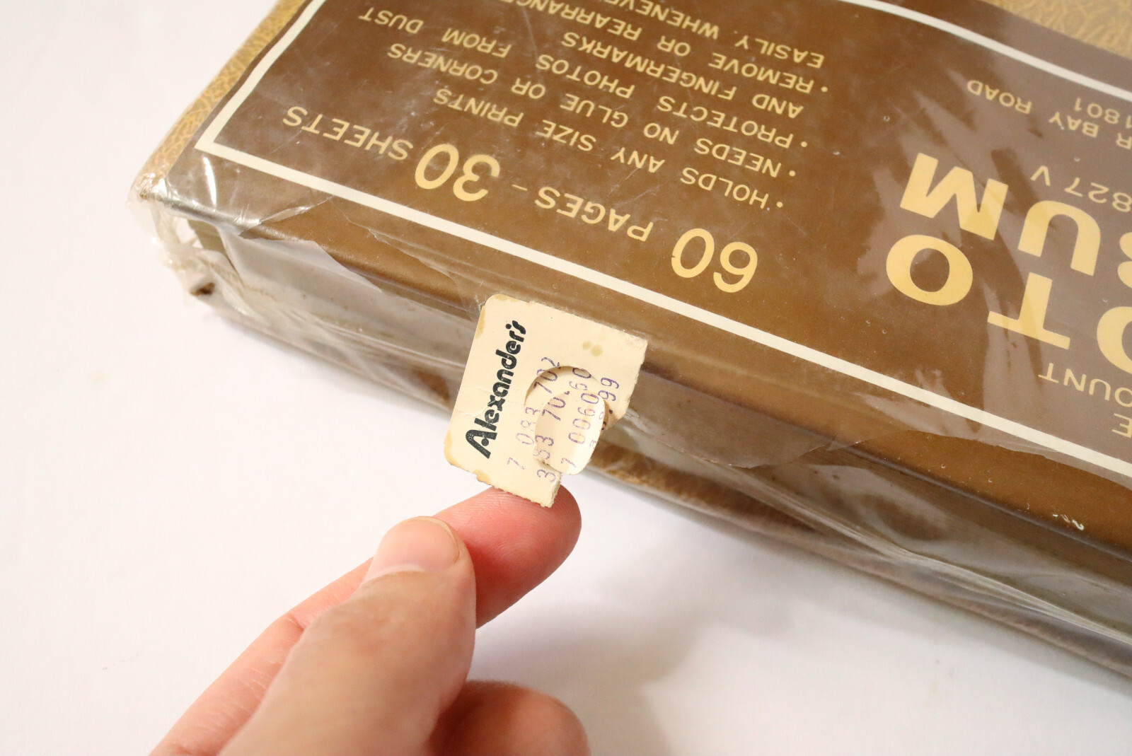 Vintage 60s 70s NEW UNSUED Photo Album 60 Magnet Pages Yellow Orange