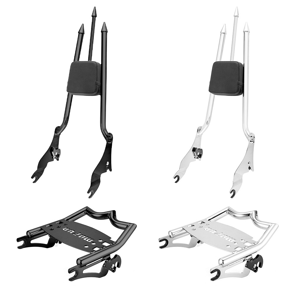 31" Backrest Sissy Bar/Luggage Rack For Harley Street Glide CVO Road Glide 09-25