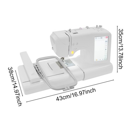 Automatic Embroidery Machine Computerized Sewing Machine with 7 Inch Screen