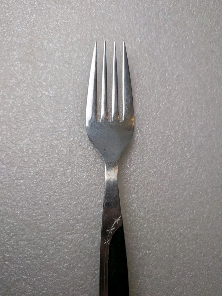 Mar-Crest Ebony Elegance Black Flatware Star Pattern Ladle Fork Spoon MCM Japan