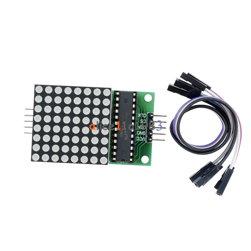 2PCS MAX7219 Dot led matrix module MCU control LED Display module for Arduino