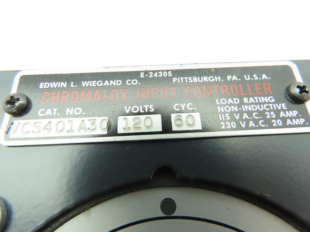 Chromalox VCS-401A30 Input Controller Non-Inductive Load Rating 230VAC 20A