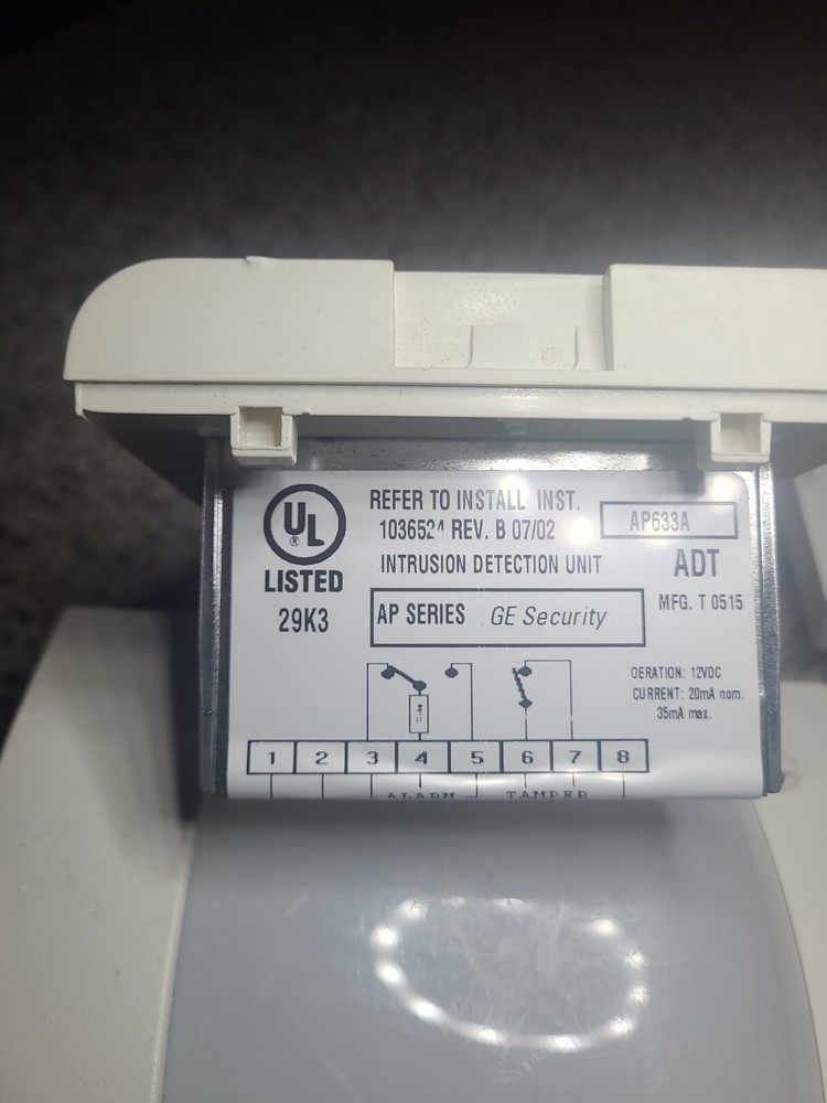 2 Used GE AP633A Motion Detectors. Intrusion Detection Unit. 12volt