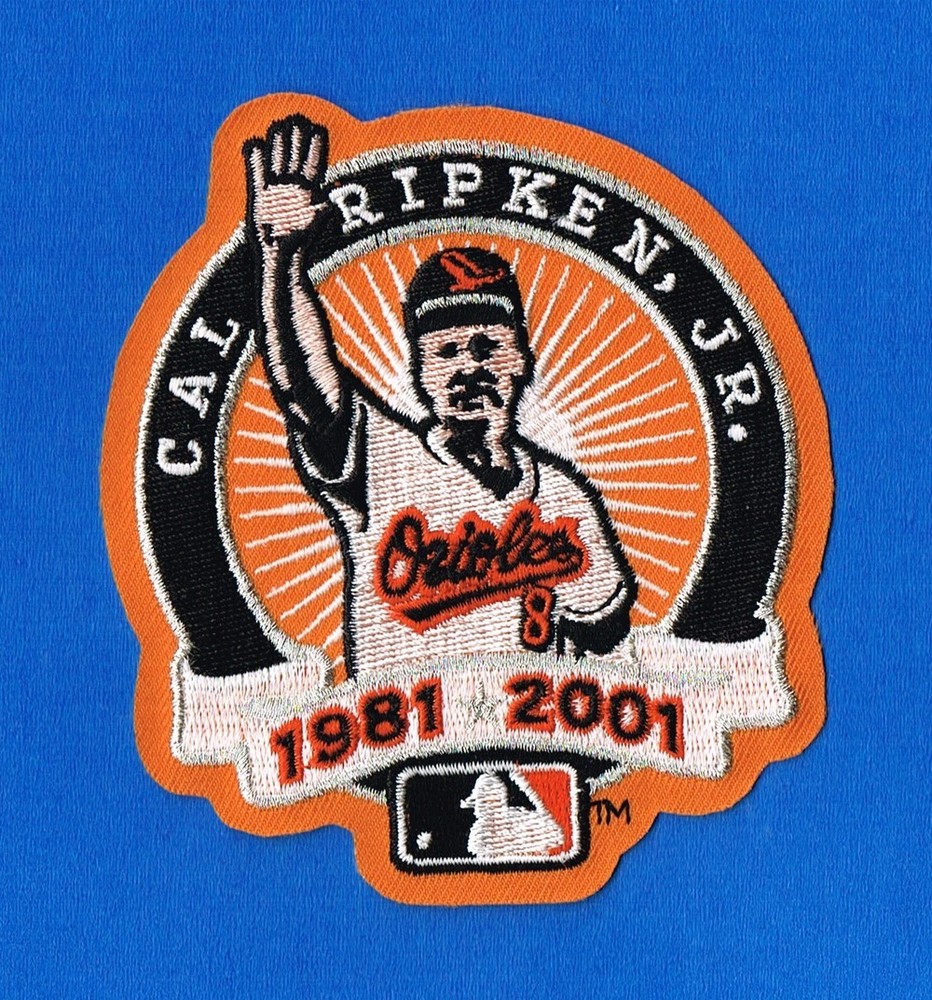 2001 Cal Ripken Jr Orioles Retirement Baseball AUTHENTIC Patch