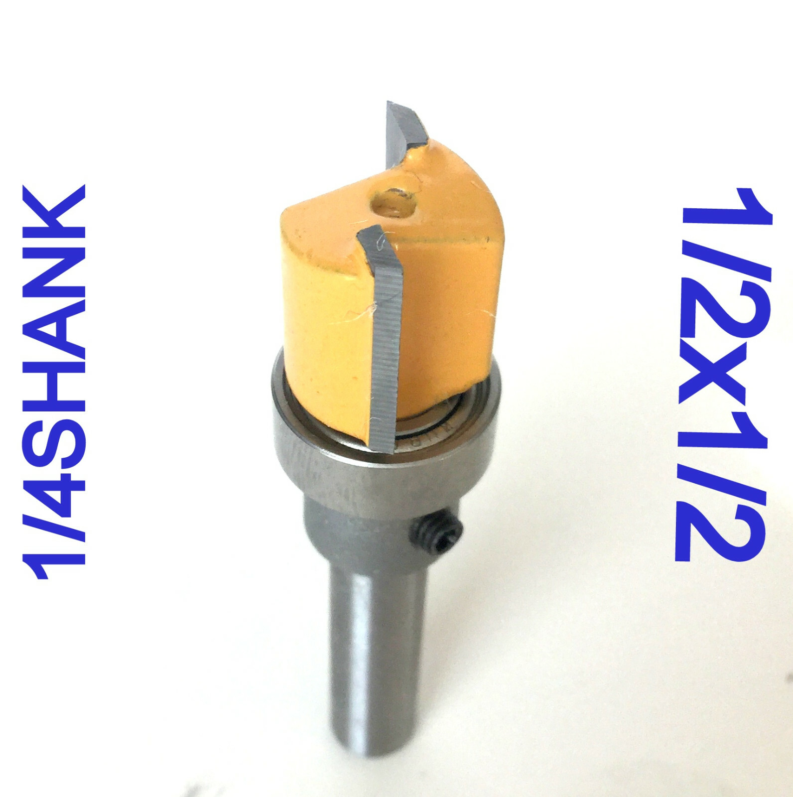 1 pc 1/4" Shank with Top Bearing Dado 1/2x1/2 Blade Flush Trim Pattern Bit G