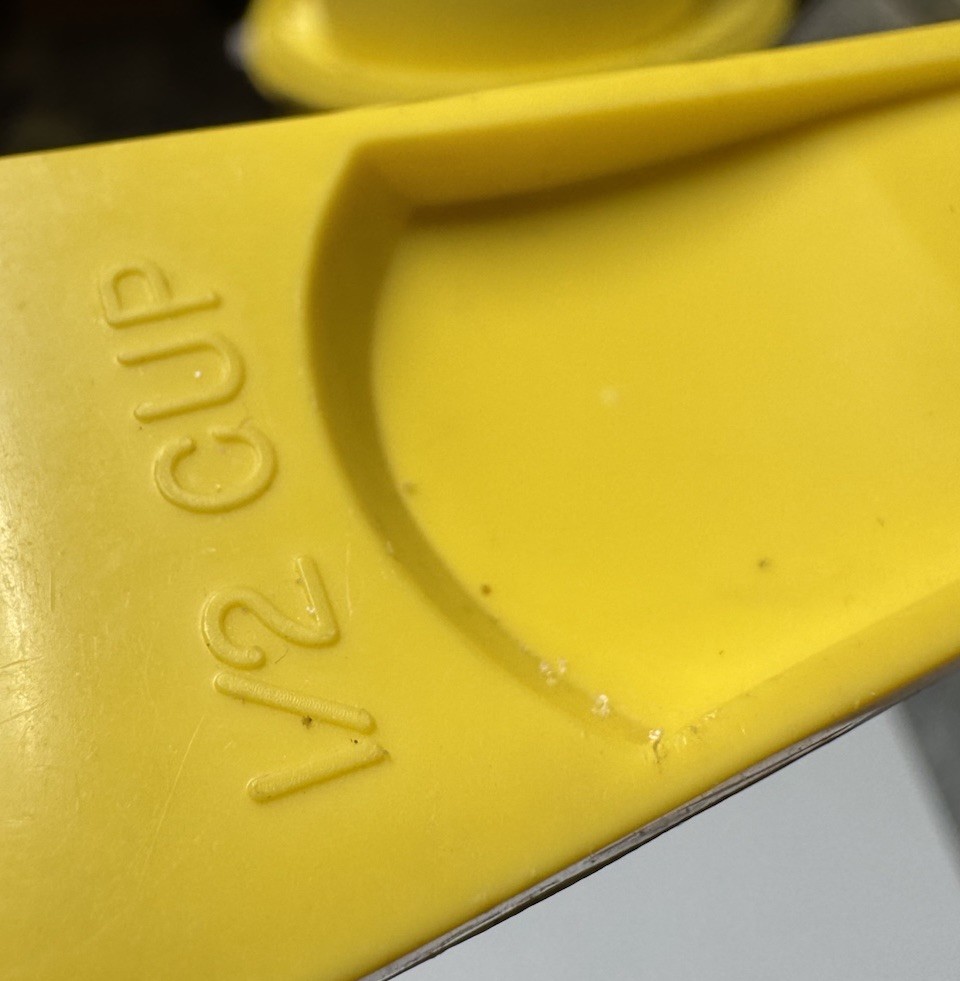 Tupperware Replacement Measuring Cups 1/2 Cup #764-7 Yellow~ PreOwned