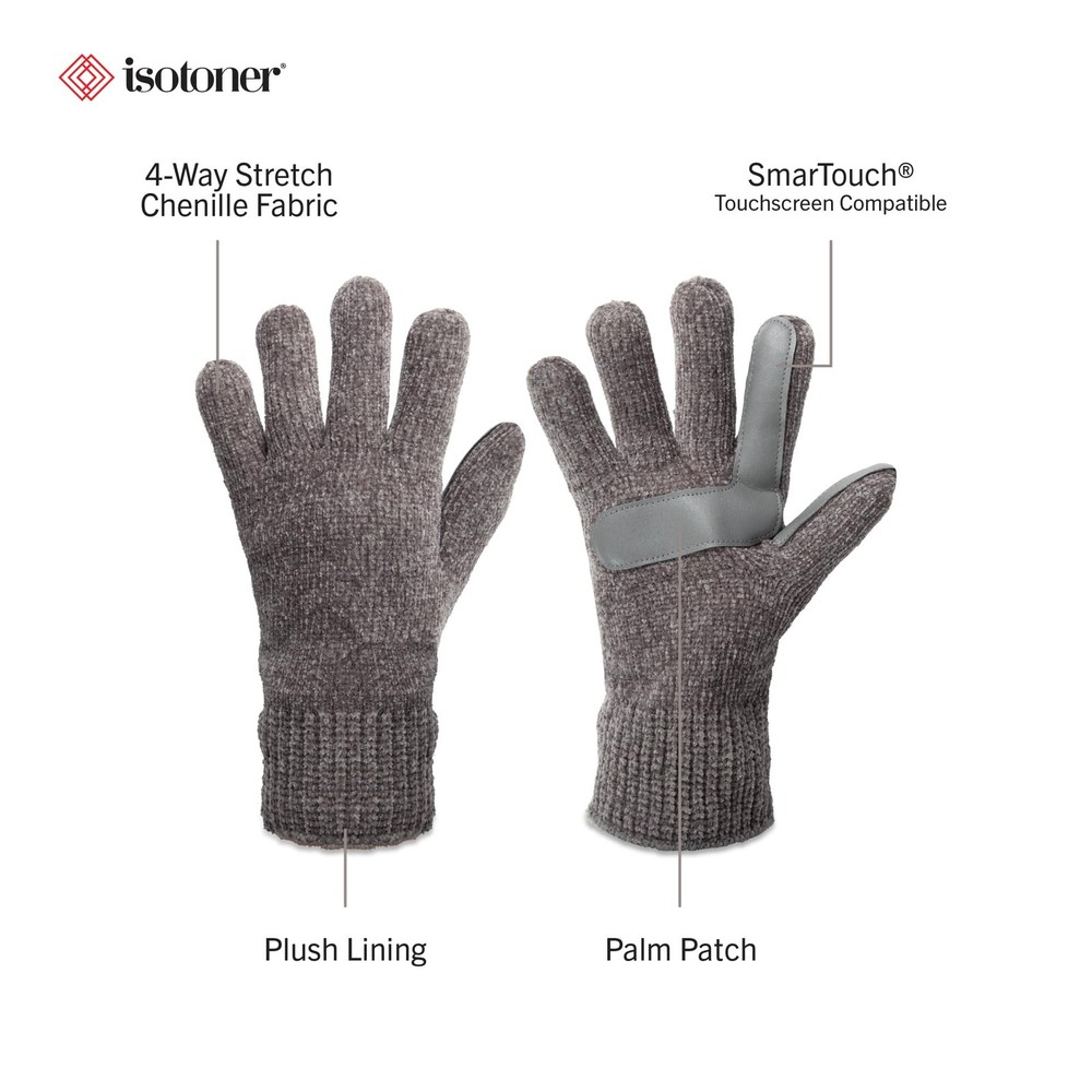 Solid Chenille Glove w/smarTouch Technology (Microluxe)